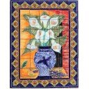 Mexican Talavera Mural Lilies 4
